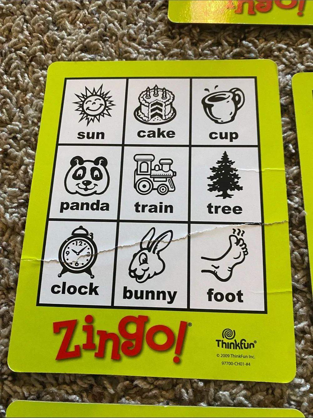 Think! Zingo! Kids Bingo Game